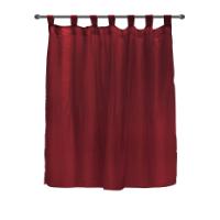 CURTAIN SOLID 140X150 RED TRE