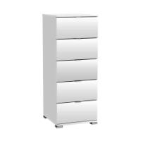 CHEST PERFECT 5 DRAWERS PEARL WHITE