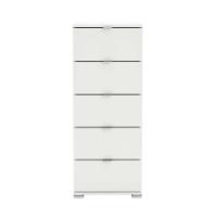 CHEST PERFECT 5 DRAWERS PEARL WHITE