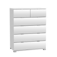 CHEST PERFECT 6 DRAWERS PEARL WHITE