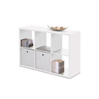 MAX6 SHELF UNIT WITH 6 CUBES WHITE