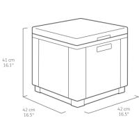 KETER JARDIN ICE CUBE BOX 43X43X43CM