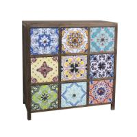 WOODEN CABINET 9 DRWERS 67X32X67CM
