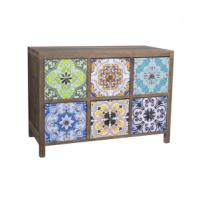 WOODEN CABINET 6 DRAWERS 67 X 32 X 48CM