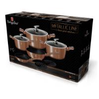 BERLINGER HAUS BH/1220N 10PCS COOKWARE SET ROSE GOLD COLLECTION