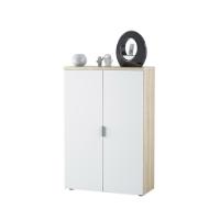 FORES OFFICE BOOKCASE WHITE/OAK