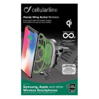 CELLULAR LINE HANDY WING ACTIVE WIRELESS IN CAR HOLDER/CHARGER