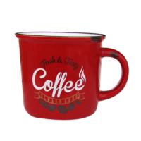 LIFESTYLE MUG COFFEE QUOTES RED/YEL/PETR