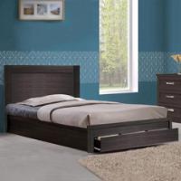 BED FB9323.01 WITH 1 ZEBRANO DRAWER 110X190CM