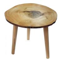 WOODEN SIDE TABLE 36X36X36CM
