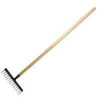 CHAMPION RAKE 4MM 14T 24MM WITH WOODEN HANDLE