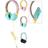 HEADPHONE WITH WIRE 3 ASSORTED COLORS