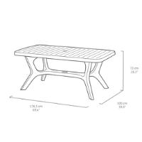 KETER BALTIMORE TABLE ANTHRACITE