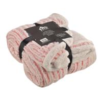 TNS BLANKET SHERPA FLANNEL DOUBLE 200X220CM ASSORTED COLORS