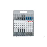 BOSCH BASIC JIGSAW BLADE SET 10PCS FOR WOOD AND METAL
