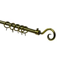 EASY HOME EXTENSIVE CURTAIN ROD ANTIQUE BRASS 60-120CM
