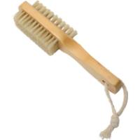 TENDANCE DOUBLE SIDED NAIL BRUSH WITH WOODEN HANDLE