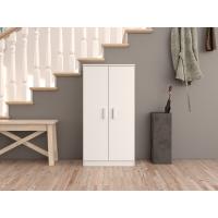 FORES 007813O ZAPATEROS SHOE CABINET 2 DOORS WHITE 108CM X 55CM X 36CM