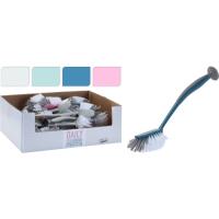 NATURAL CLEANING DISHWASH BRUSH WITH SUCTION 28CM