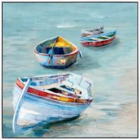 BOATS PAINTING 100X100CM