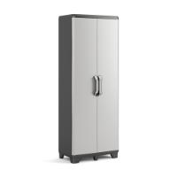 KETER GEAR HIGH CABINET WITH 4 SHELVES GREY 68CM X 39CM X 182CM