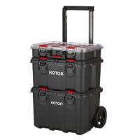 KETER 17210365 PACK  STACK HART MODULAR SYSTEM 3-TIER WHEELED TOOL CASE