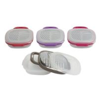 ALPINA SET 3PCS GRATER WITH CONTAINER 4 ASSORTED COLORS