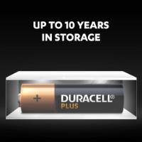 DURACELL PLUS 100% EXTRA LIFE ALKALINE POWER AA PACK OF 4