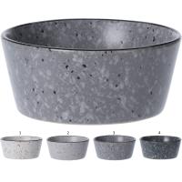 DISH STONEWARE 4 ASSORTED COLORS