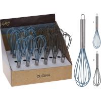 WHISK SILICONE 26CM 2 ASSORTED COLORS