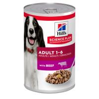 HILLS SCIENCE PLAN CANINE ADULT BEEF TIN 370GR