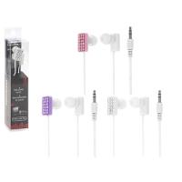 DIAMANTE STYLE 3 ASSORTED COLORS EARBUDS