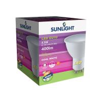 SUNLIGHT LED 4.5W ΛΑΜΠΤΗΡΑΣ GU10 400LM 4000K 120° FROSTED