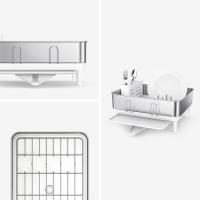 SIMPLEHUMAN DISH RACK STAINLESS STEEL COMPACT WHITE 38X30.3X19.5CM