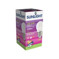 SUNLIGHT 'FILAMENT' LED 2.5W G45 LAMP E27 250LM 2700K CLEAR