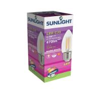 SUNLIGHT 'FILAMENT' LED 4.5W C35 LAMP E27 470LM 2700K CLEAR