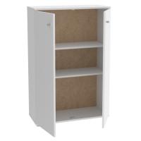 SHOE CABINET WITH 2 DOORS 69.9X28.9XH104.1CM WHITE