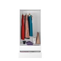 FORES LCX222O WARDROBE 2 DOORS AND 2 DRAWERS WHITE 180X81X52CM