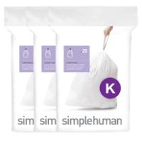 SIMPLEHUMAN BIN BAG LINER CODE K (35-45L) 20PCS