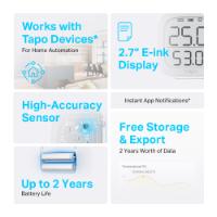 TP-LINK TAPO T315 SMART TEMPERATURE AND HUMIDITY MONITOR