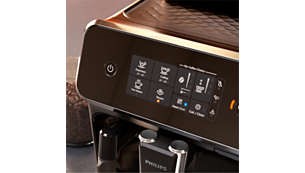 Philips Domestic Appliances Série 2200 Machine Expresso - Café à Grain -  Mousseur à Lait Classique, Écran Tactile Intuitif, Noir Brillant  (EP2221/40) : : Cuisine et Maison