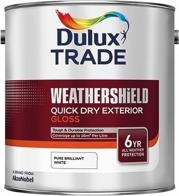DULUX EXTERIOS MEDIUM BASE GLOSS WATER BASED PAINT FOR EXTERIOR WOOD 1L
