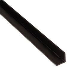 PVC ANGLE PROFILE 20MM BLACK