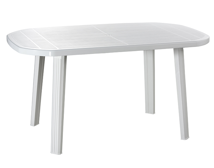 IDEA SALOMONE OVAL TABLE 135X85CM WHITE