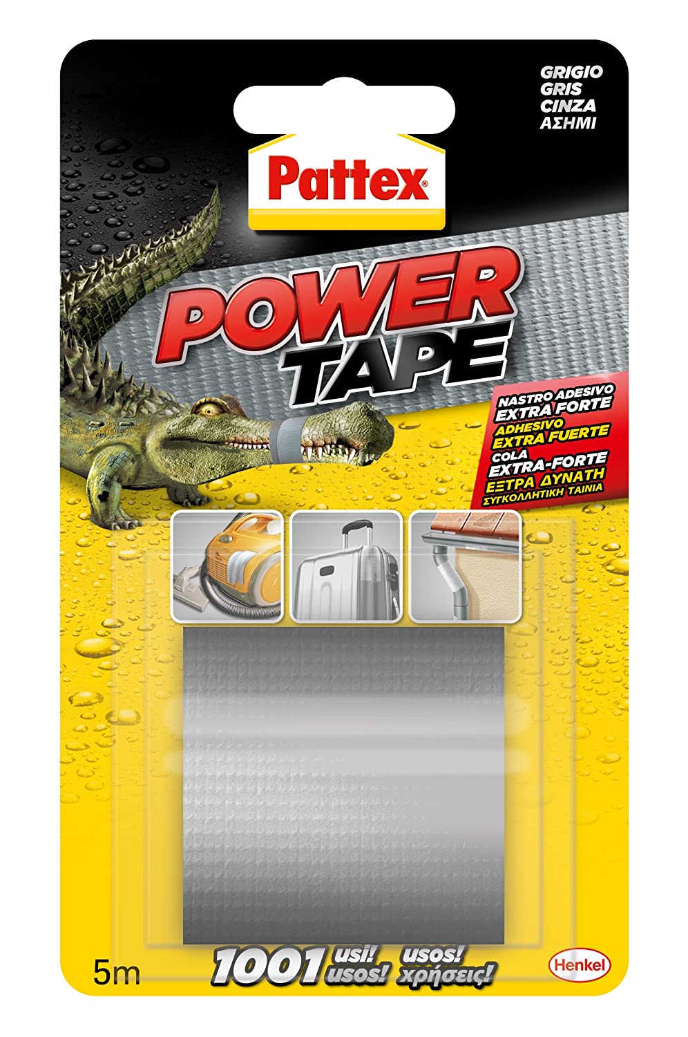 PATTEX POWER TAPE SILVER 50MM x 5M