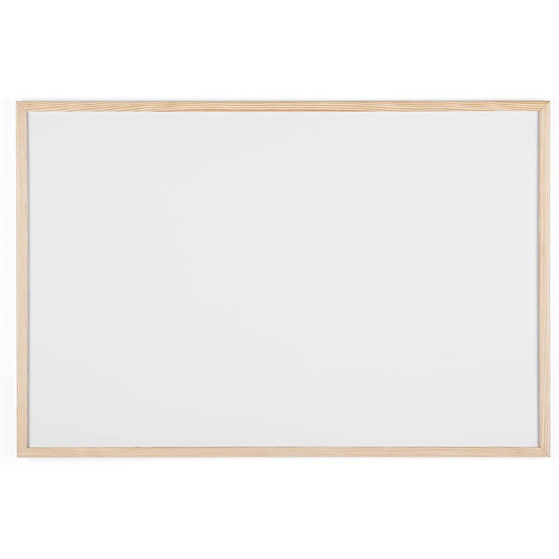 DRY WIPE WHITEBOARD WITH WOODEN FRAME 600X900MM
