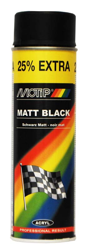 MOTIP SPRAY MATT BLACK 500ML