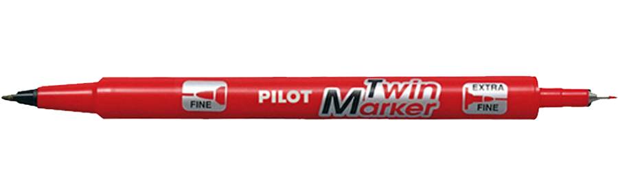 PILOT TWIN MARKET PERMANENT RED