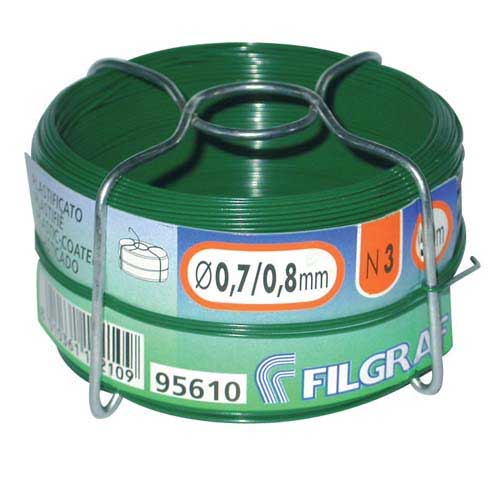 FILOMAT PLASTIC COATED WIRE 1.4MMX30M GREEN