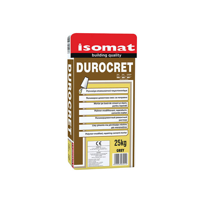 ISOMAT DUROCRET POLYMER-MODIFIED CEMENT MORTAR GREY 25KG
